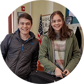 Photo of two teenage students